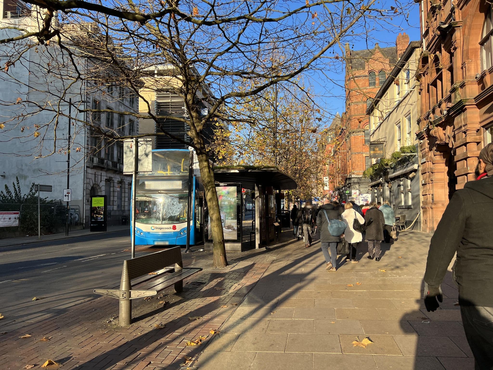 Street view near Heathcote Hotel Manchester, Manchester — © JingyuanL (CC BY-SA · Mapillary)