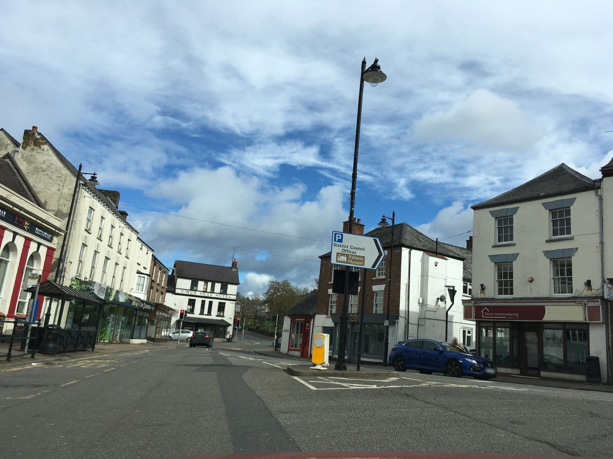 Street view near Angel Hotel (Stop 2), Coleford — © southglos (CC BY-SA · Mapillary)