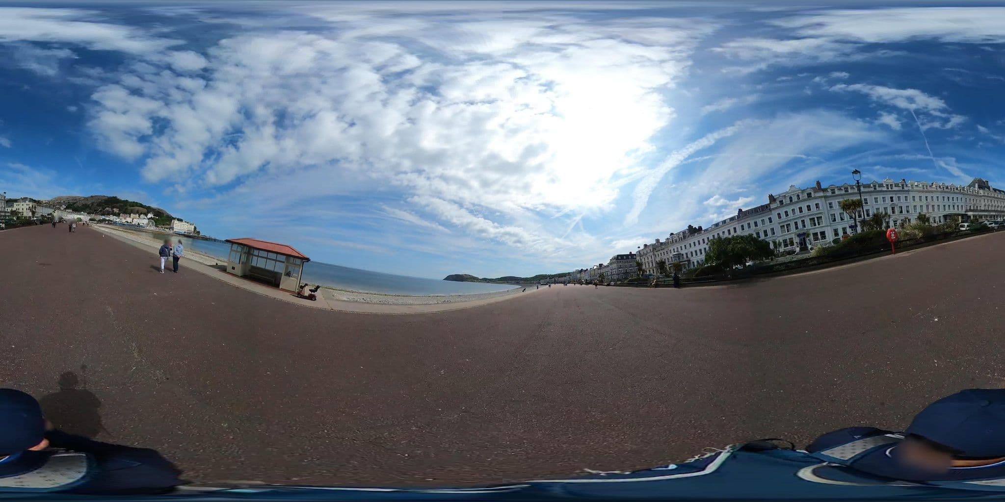 Street view near Somerset Hotel, Llandudno