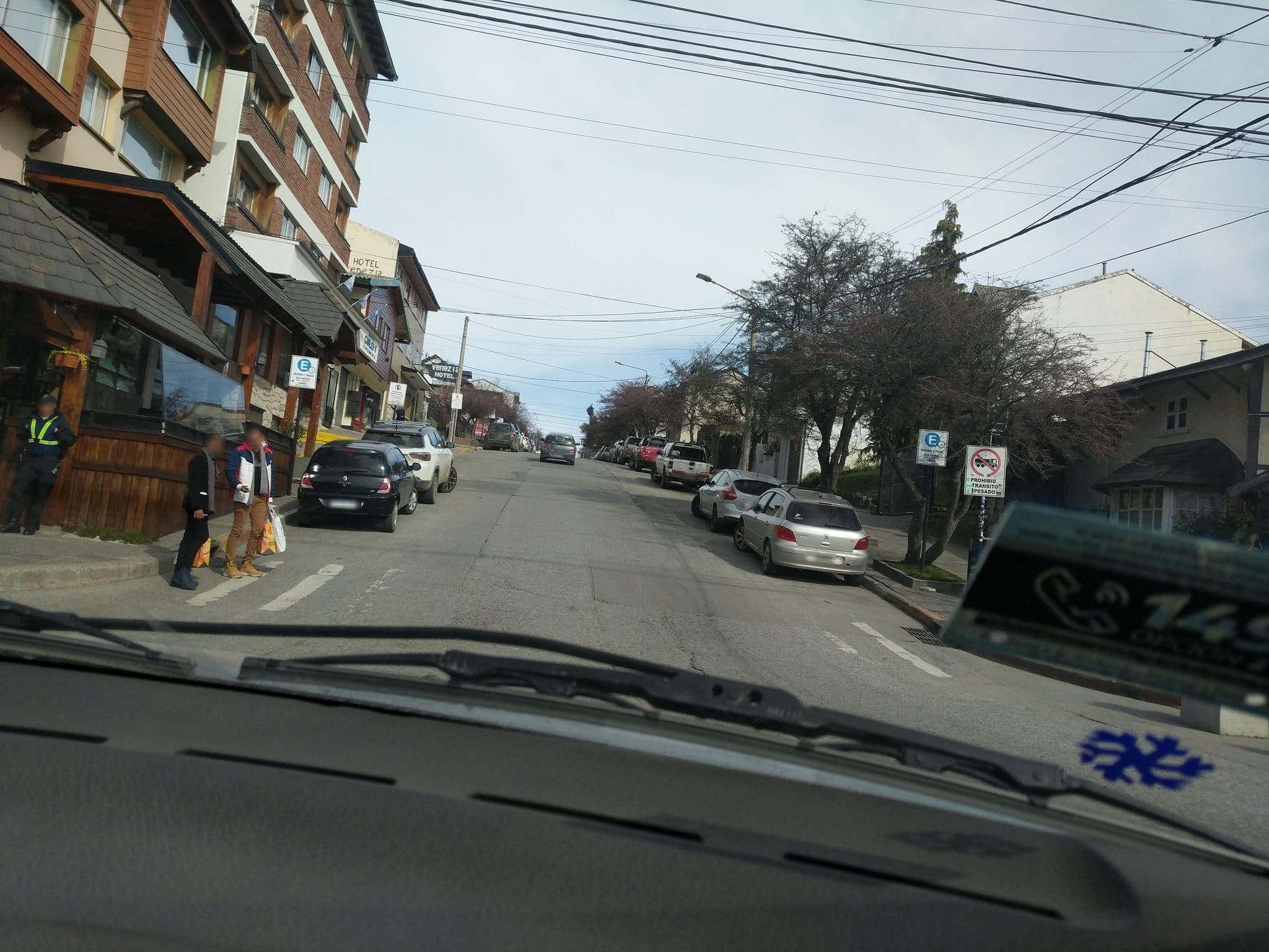 Street view near Phoenix hostel, San Carlos de Bariloche