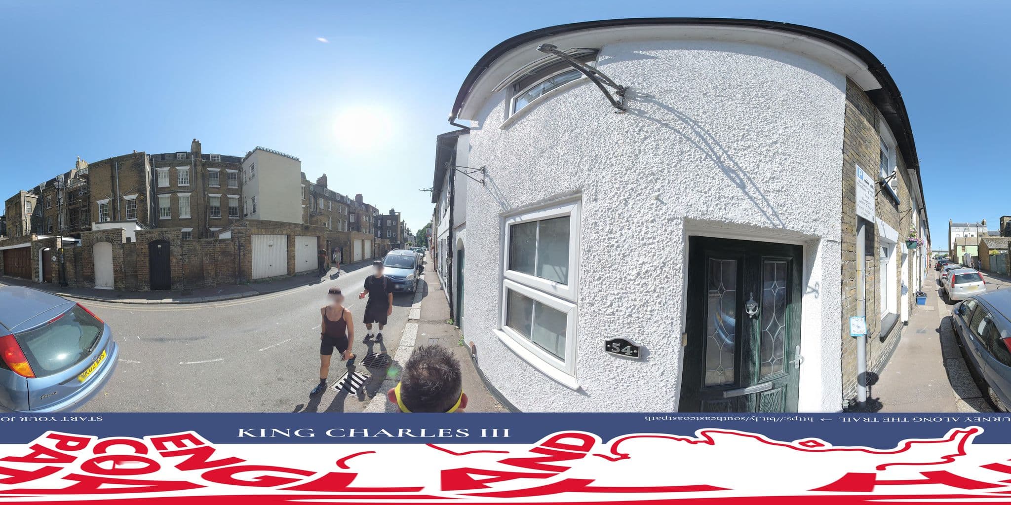Street view near Dover Sailing Hiking and Biking Hostel, Dover — © EnglandCoastPath (CC BY-SA · Mapillary)