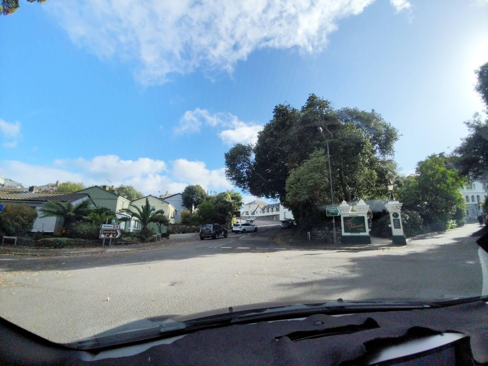 Street view near Castle Hill Falmouth Hotel, Falmouth — © WaggyDog (CC BY-SA · Mapillary)