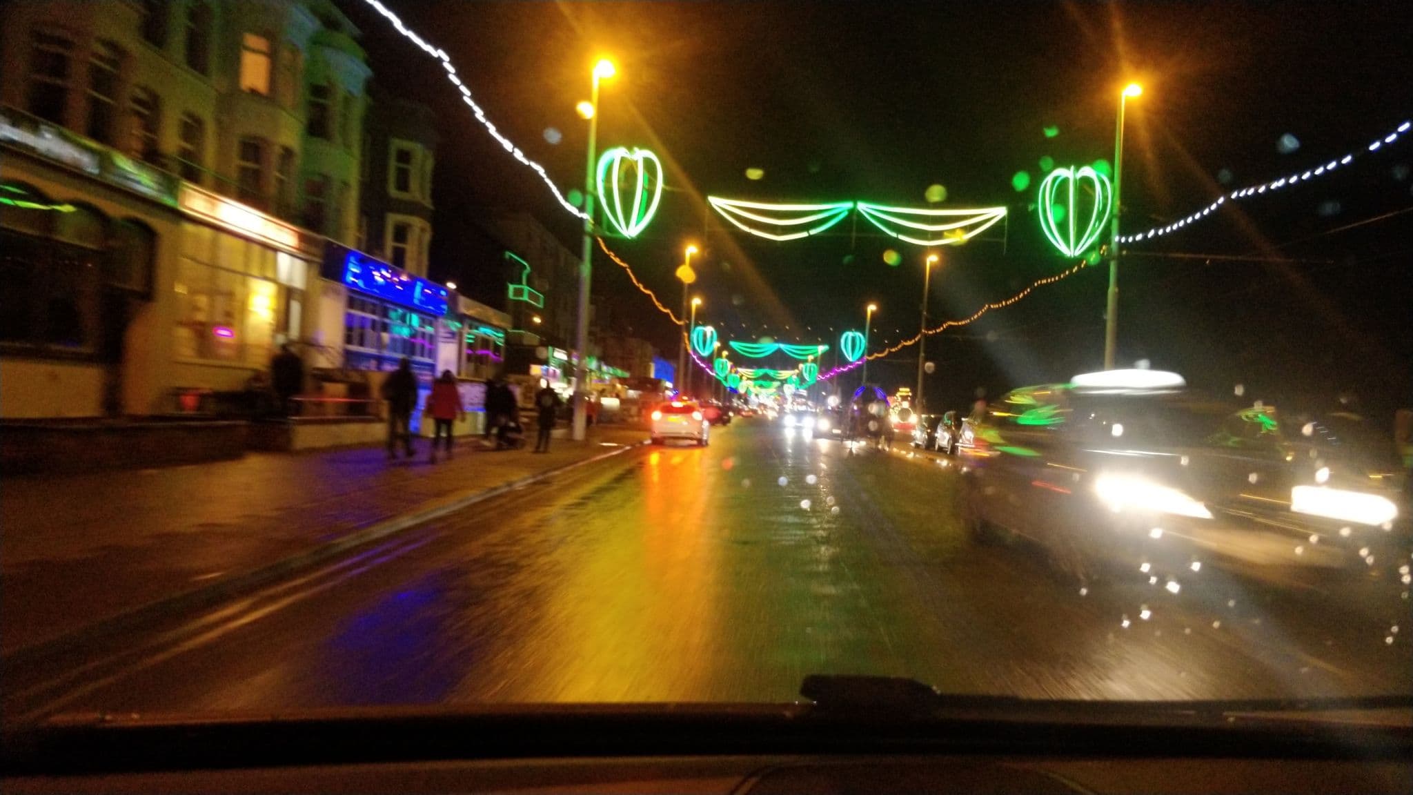 Street view near Beachfront Hotel, Blackpool