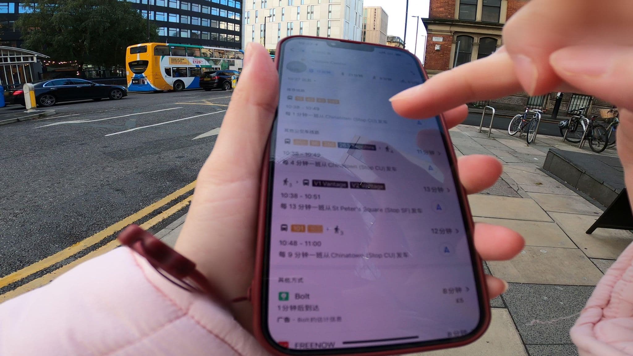Street view near Manchester City Centre (Portland Street) hotel, Manchester — © JingyuanL (CC BY-SA · Mapillary)