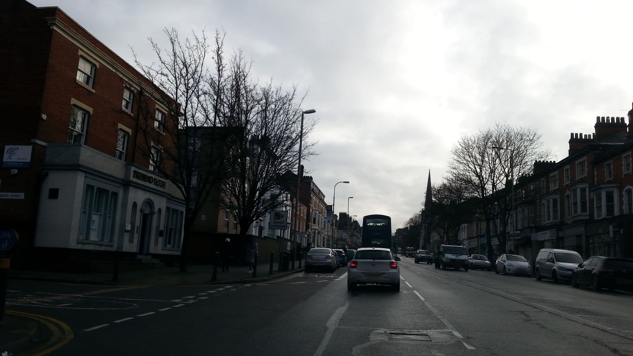 Street view near De Montfort House, Leicester — © adam2 (CC BY-SA · Mapillary)