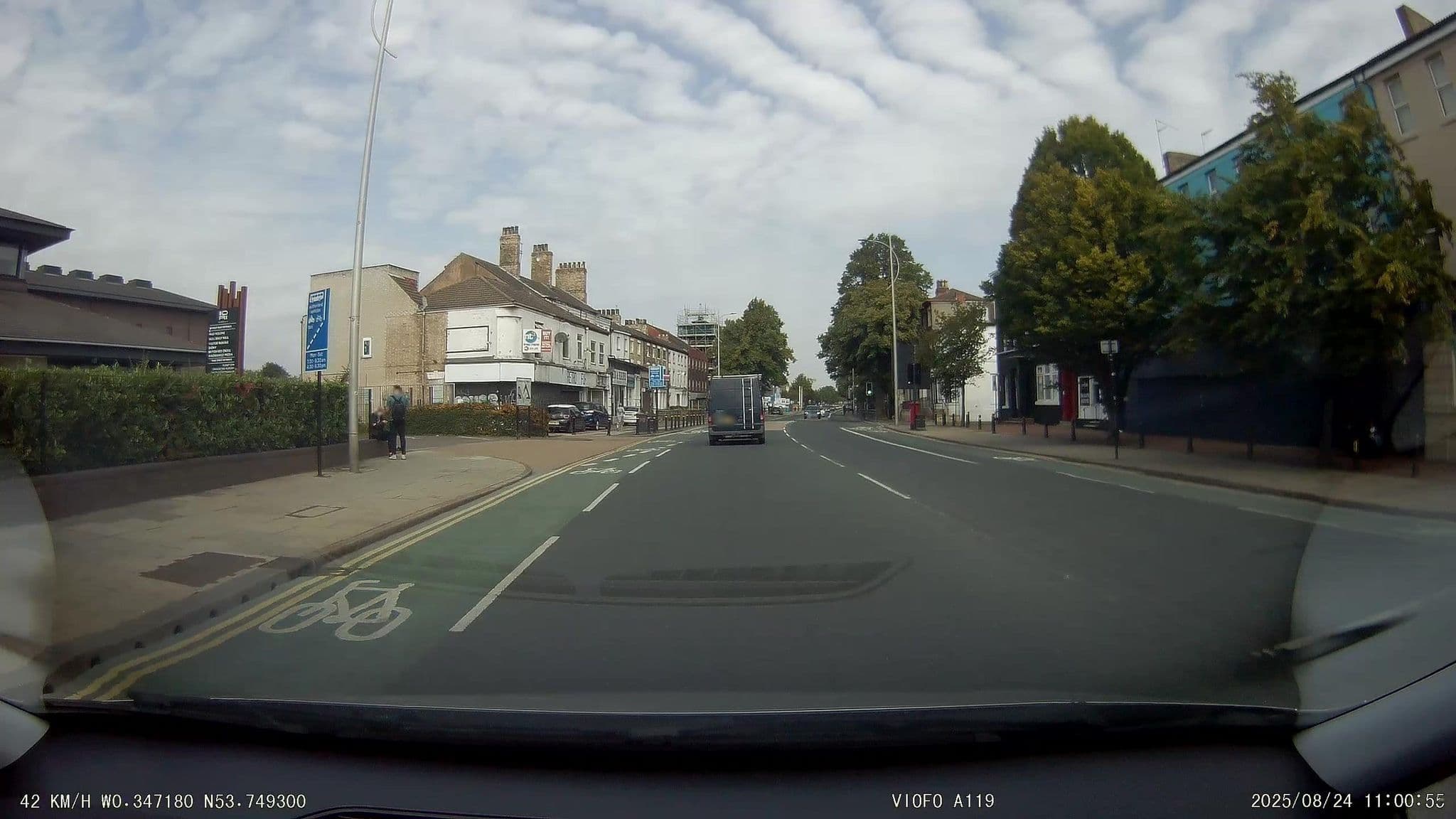 Street view near Hotel Continental, Kingston upon Hull — © aidan573 (CC BY-SA · Mapillary)
