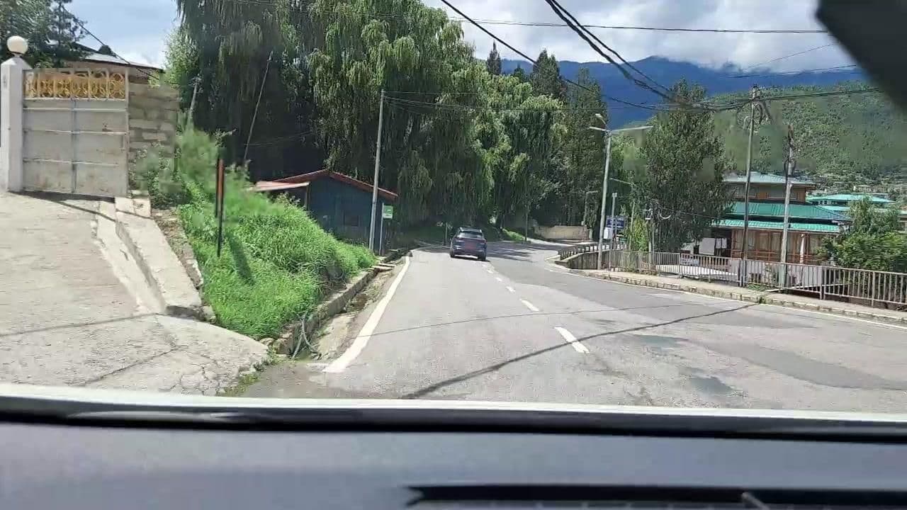 Street view near Damchoe's Homestay, Thimphu