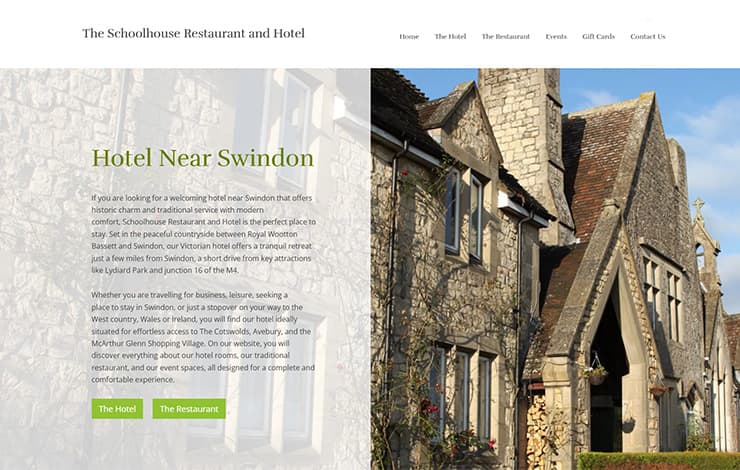 Schoolhouse Restaurant & Hotel, Lydiard Millicent