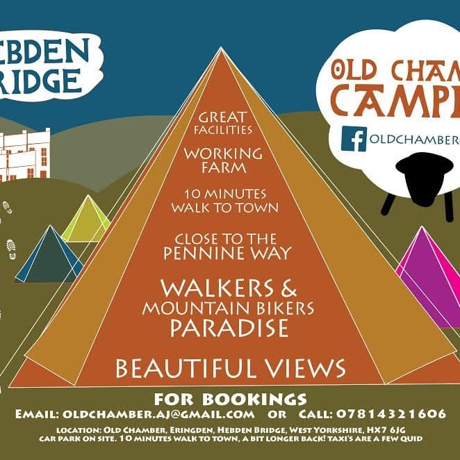 Old Chamber Camping, Hebden Bridge