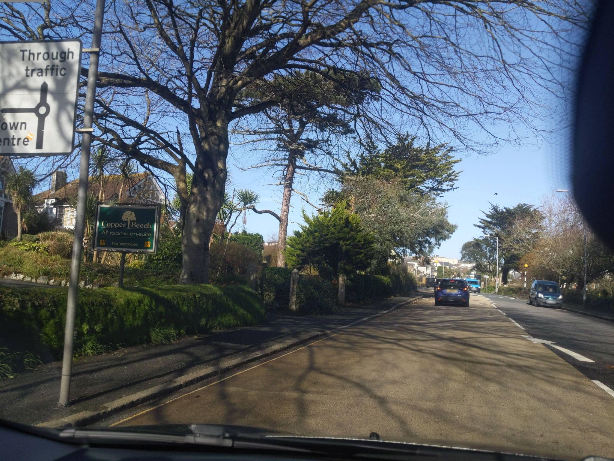 Street view near Copper Beech, Newquay