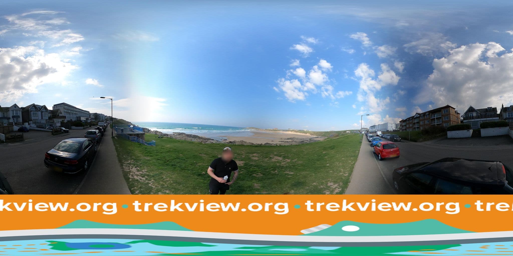 Street view near Surfside Hotel, Newquay
