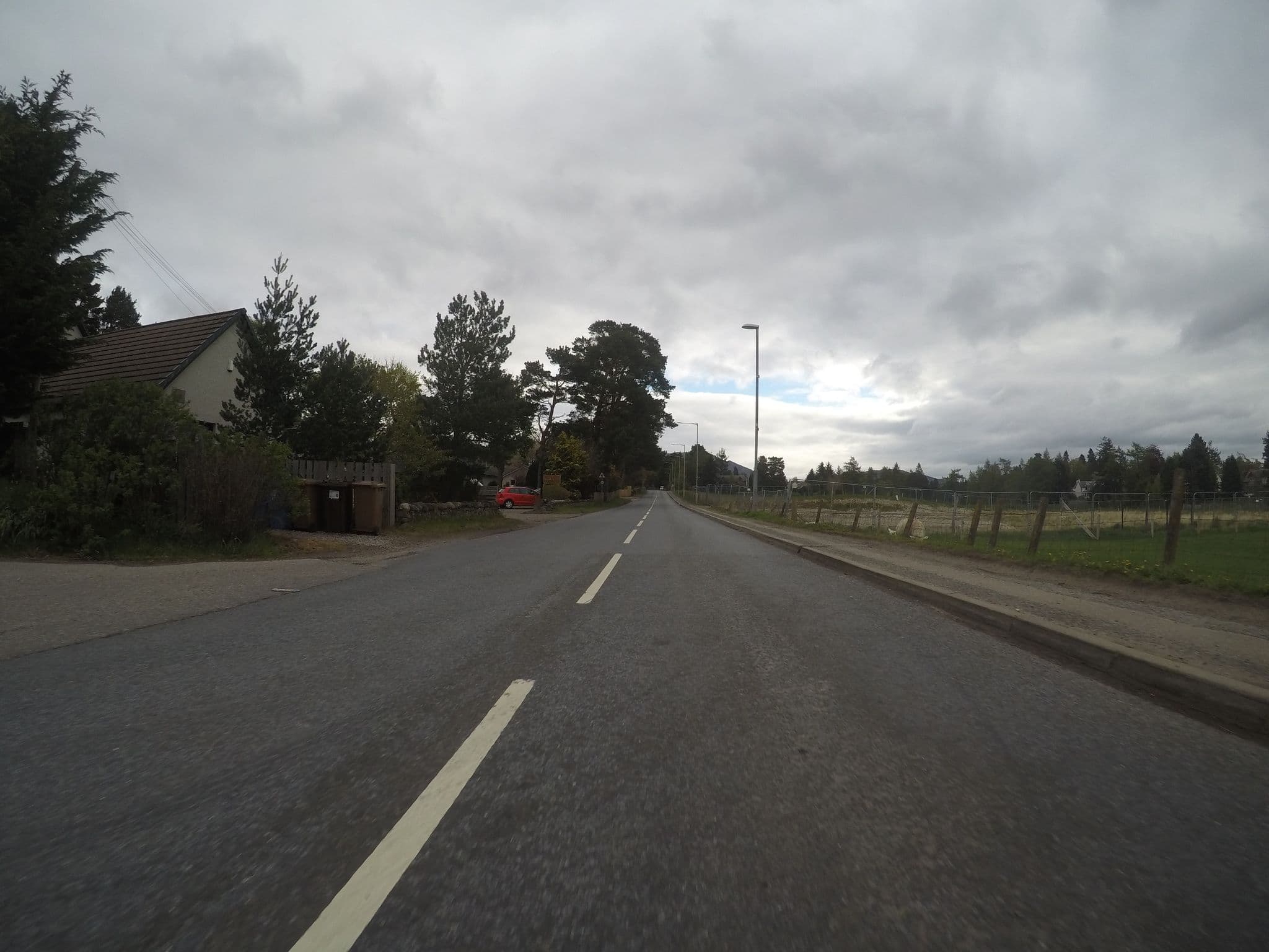 Street view near Steading 5 Balvatin Cottages, Newtonmore — © chrisbeddow (CC BY-SA · Mapillary)