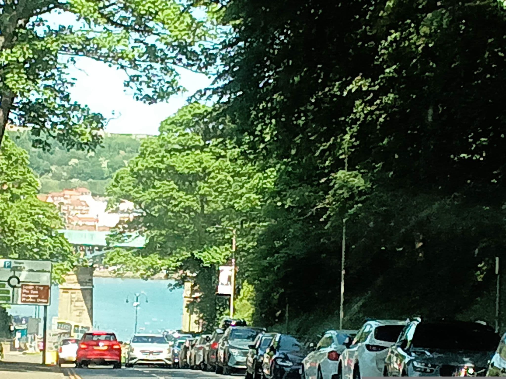Street view near Cumberland Hotel, Scarborough, Scarborough