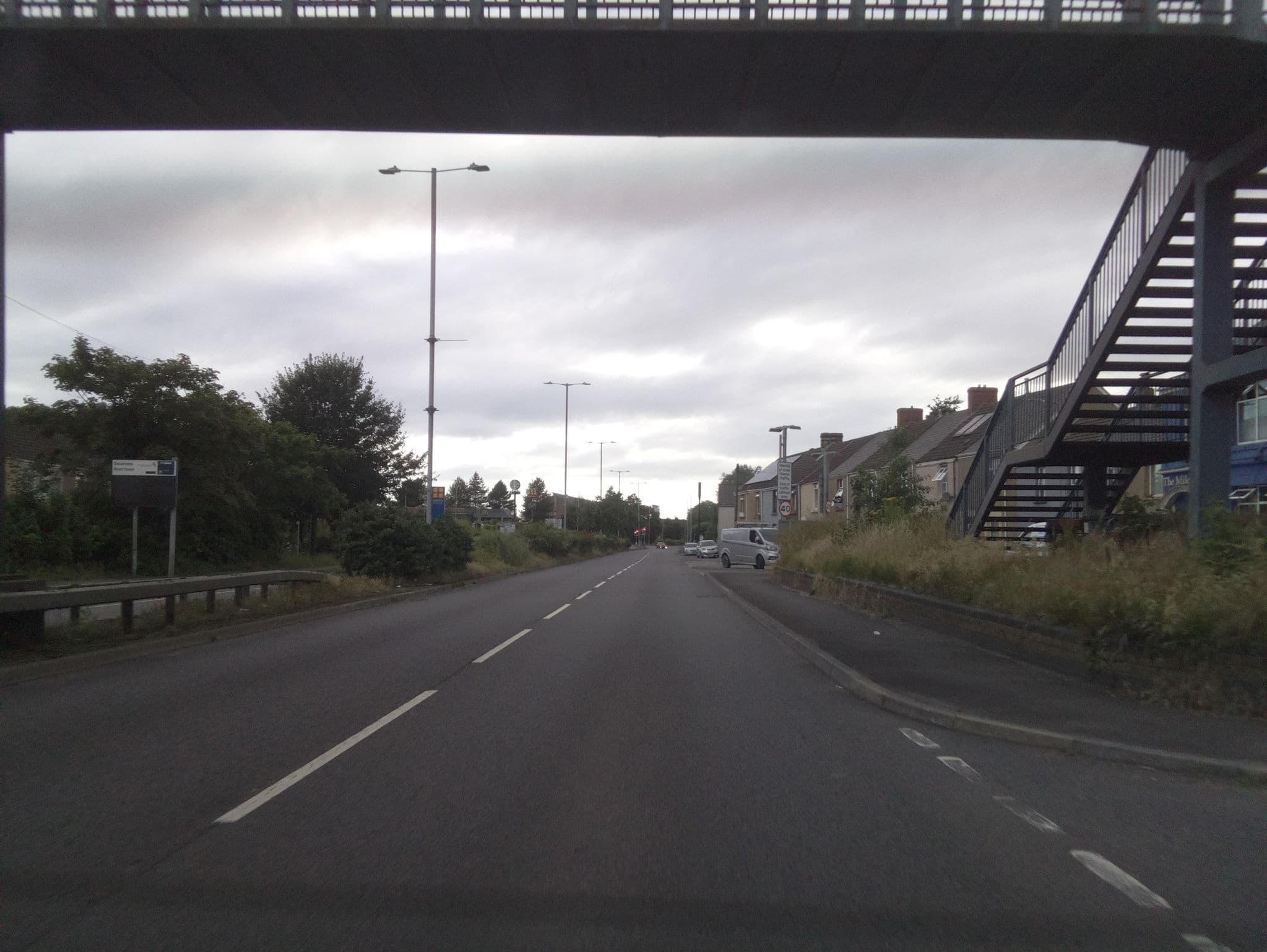 Street view near The Mile End Inn, Swansea — © southglos (CC BY-SA · Mapillary)