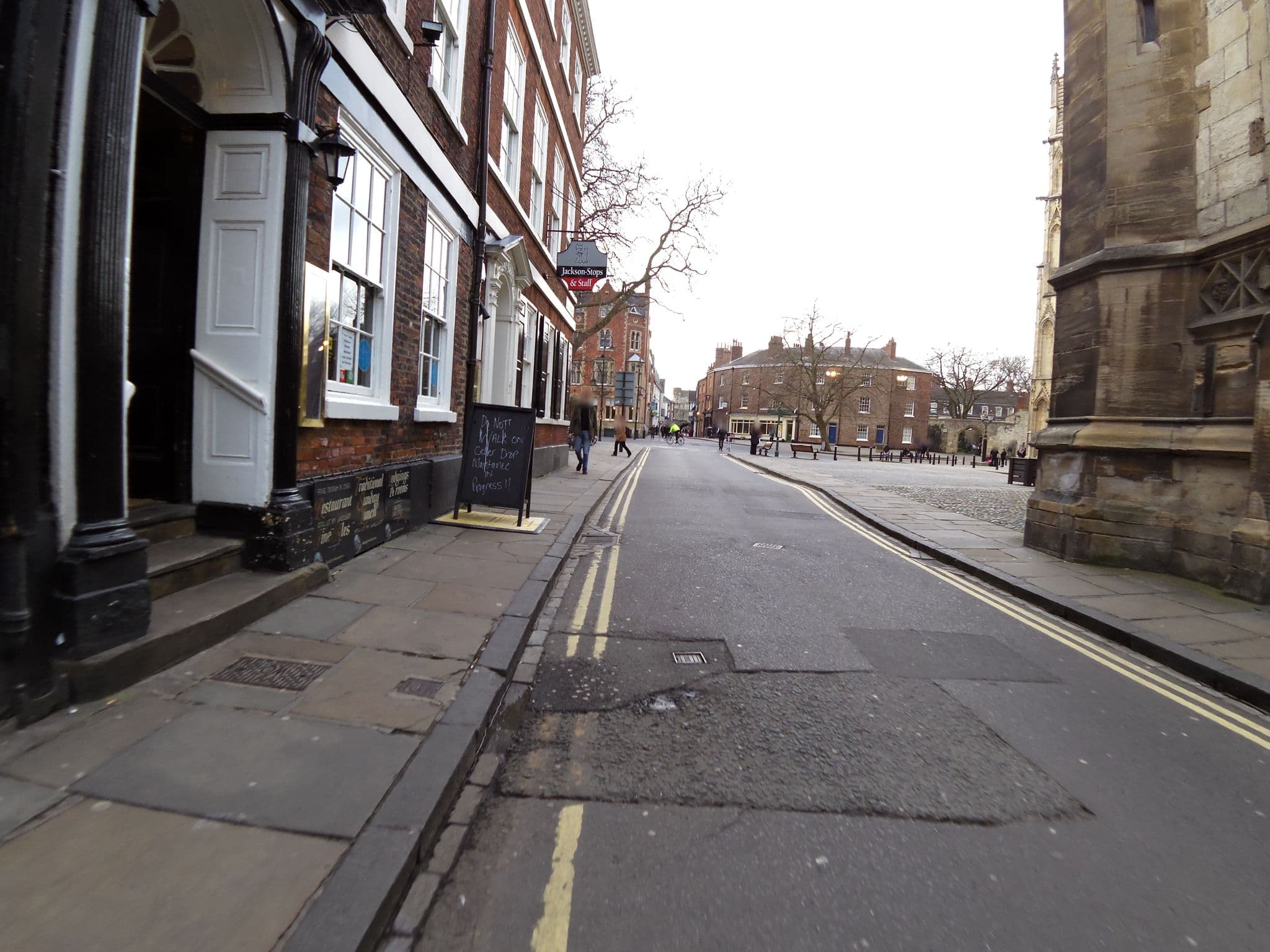 Street view near Guy Fawkes Inn, York