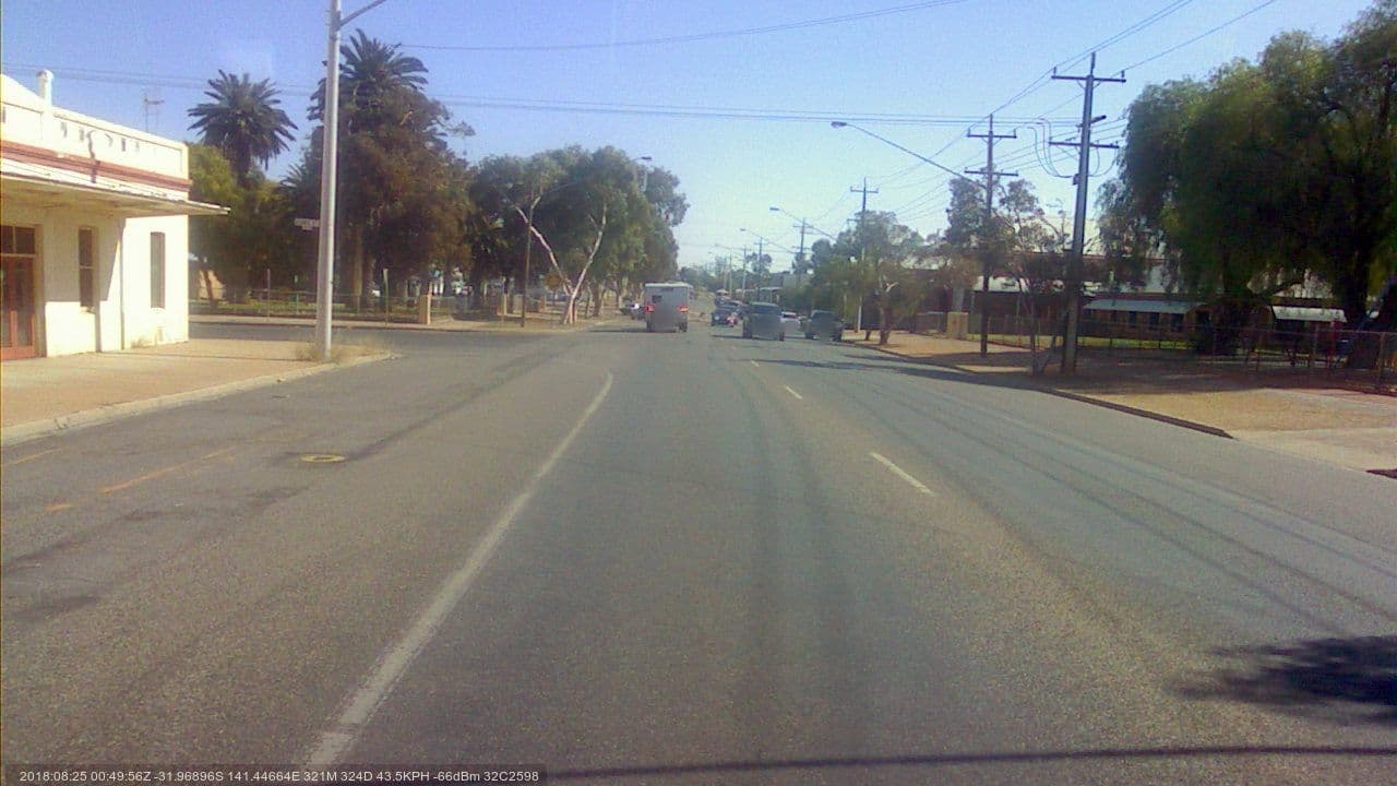 Street view near Hillside Hotel, Broken Hill
