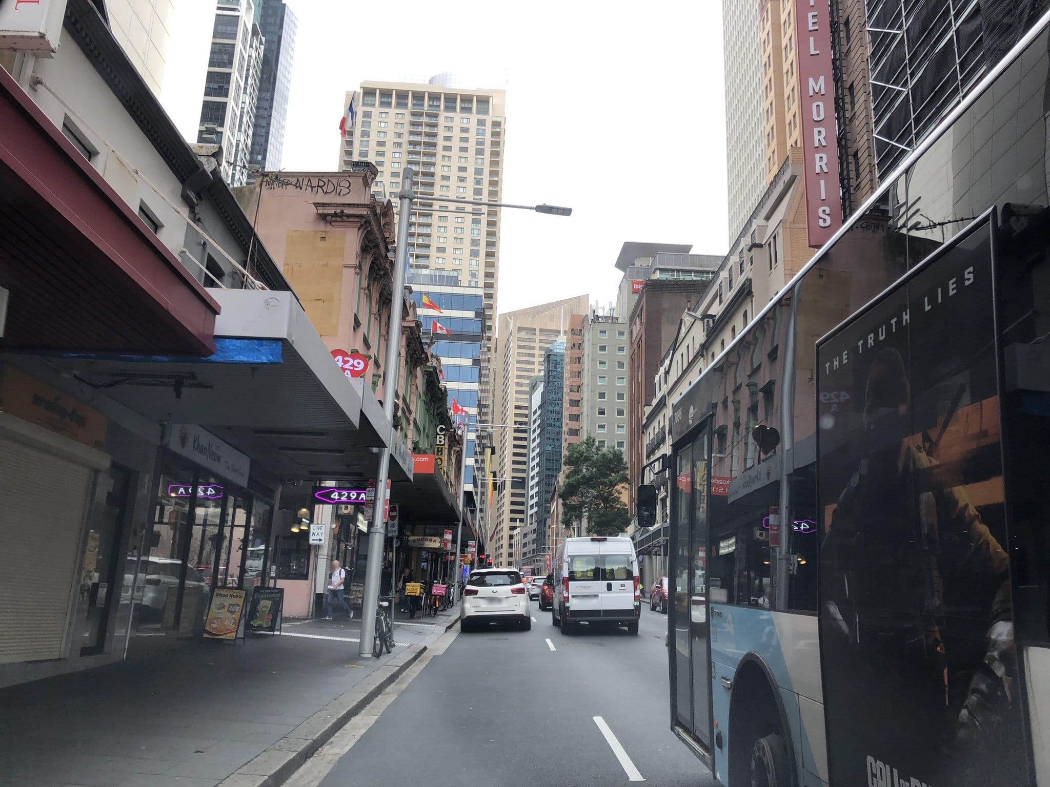 Street view near Argyle Hotel Group, Haymarket — © jlstudio (CC BY-SA · Mapillary)