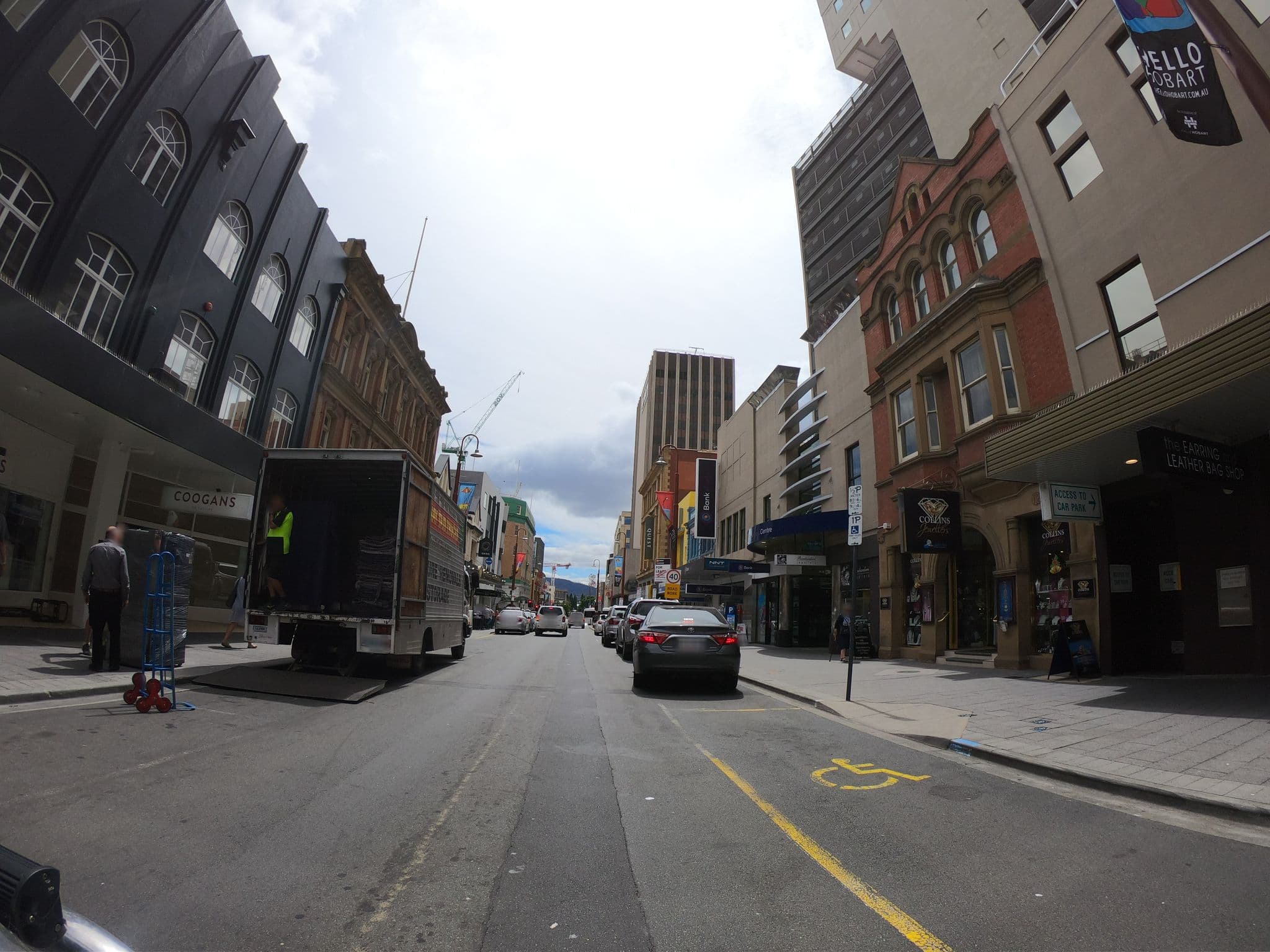 Street view near Central Hotel Hobart - Twin Room, Hobart city centre — © tastrax (CC BY-SA · Mapillary)
