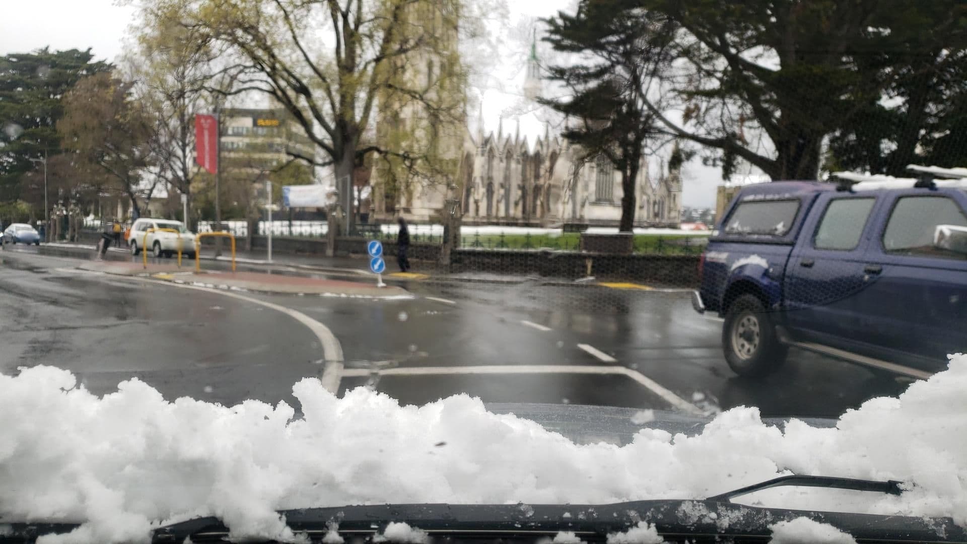 Street view near Bell Hill Apartments, Dunedin — © roadroid (CC BY-SA · Mapillary)