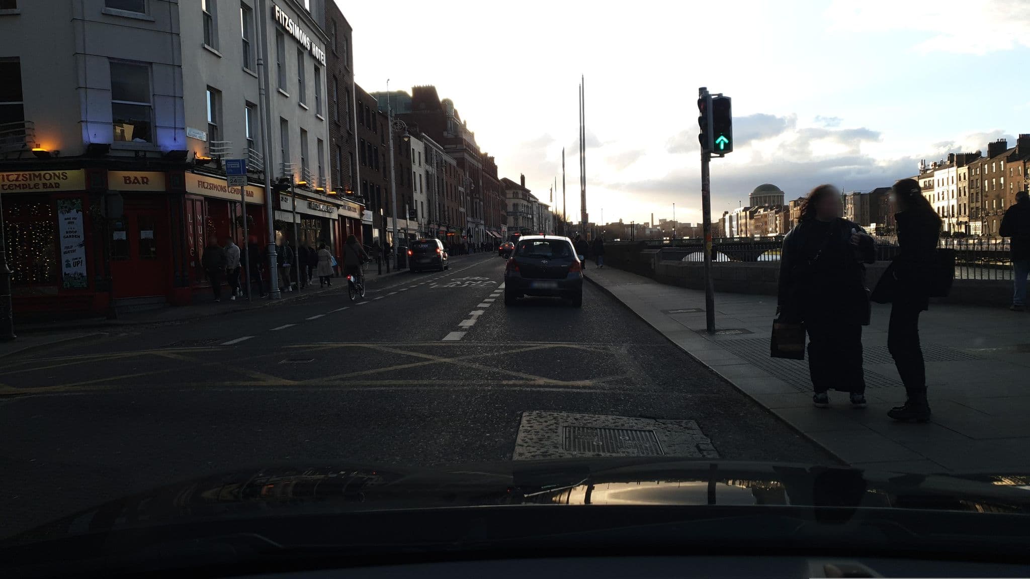 Street view near Wellington Temple Bar, Dublin — © yannakis (CC BY-SA · Mapillary)