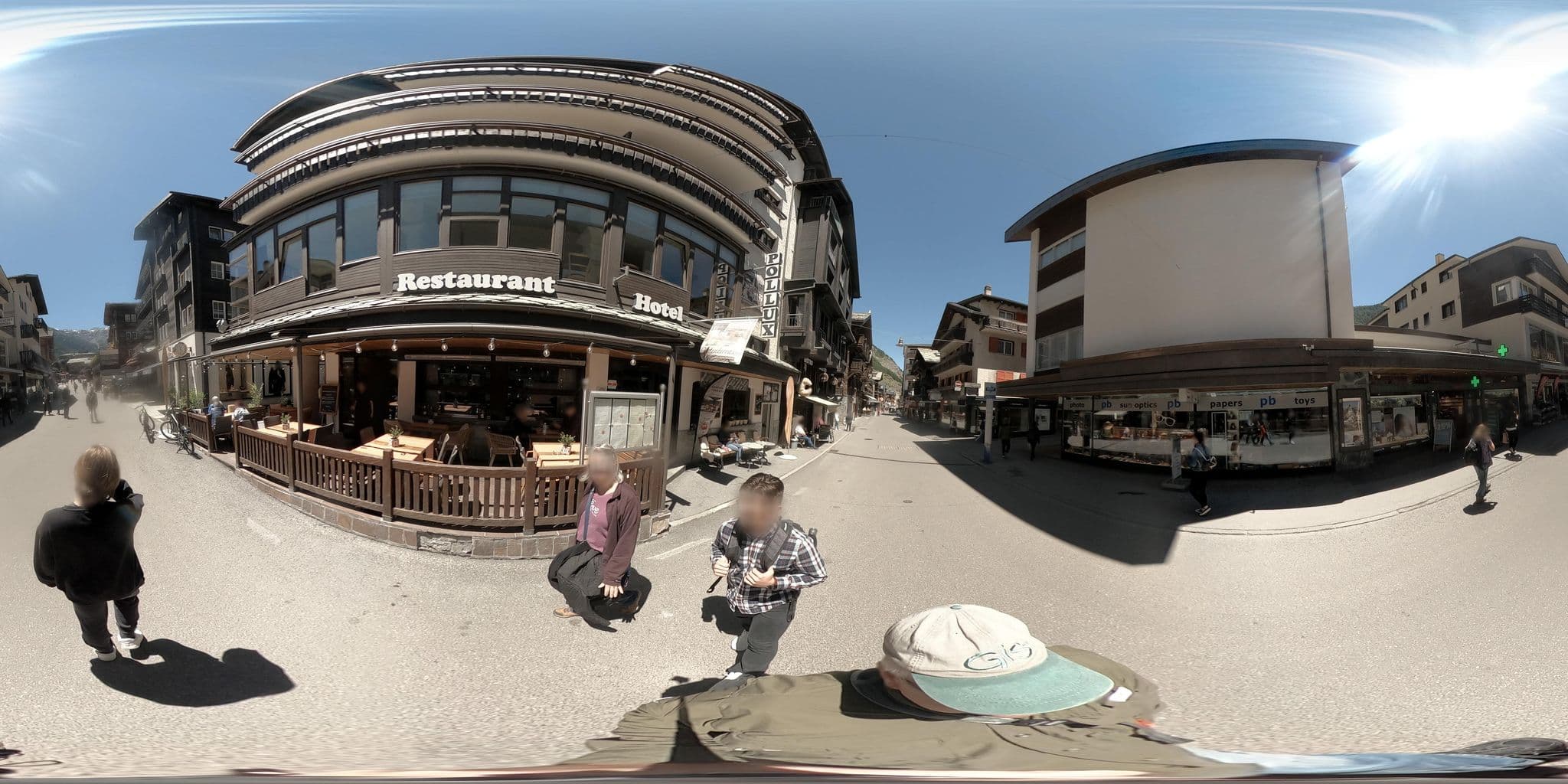 Street view near Haus Theodul, Zermatt
