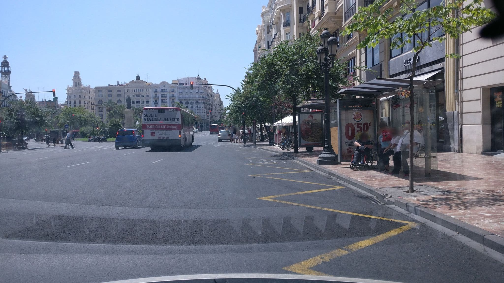 Street view near Hotel Plaza View, Valencia