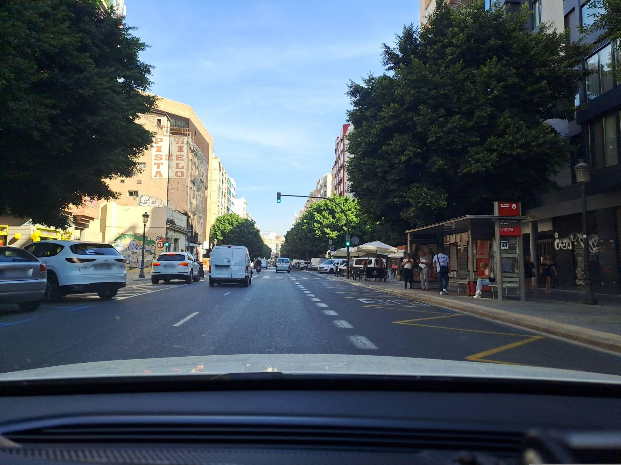 Street view near The 153 hotel, Valencia