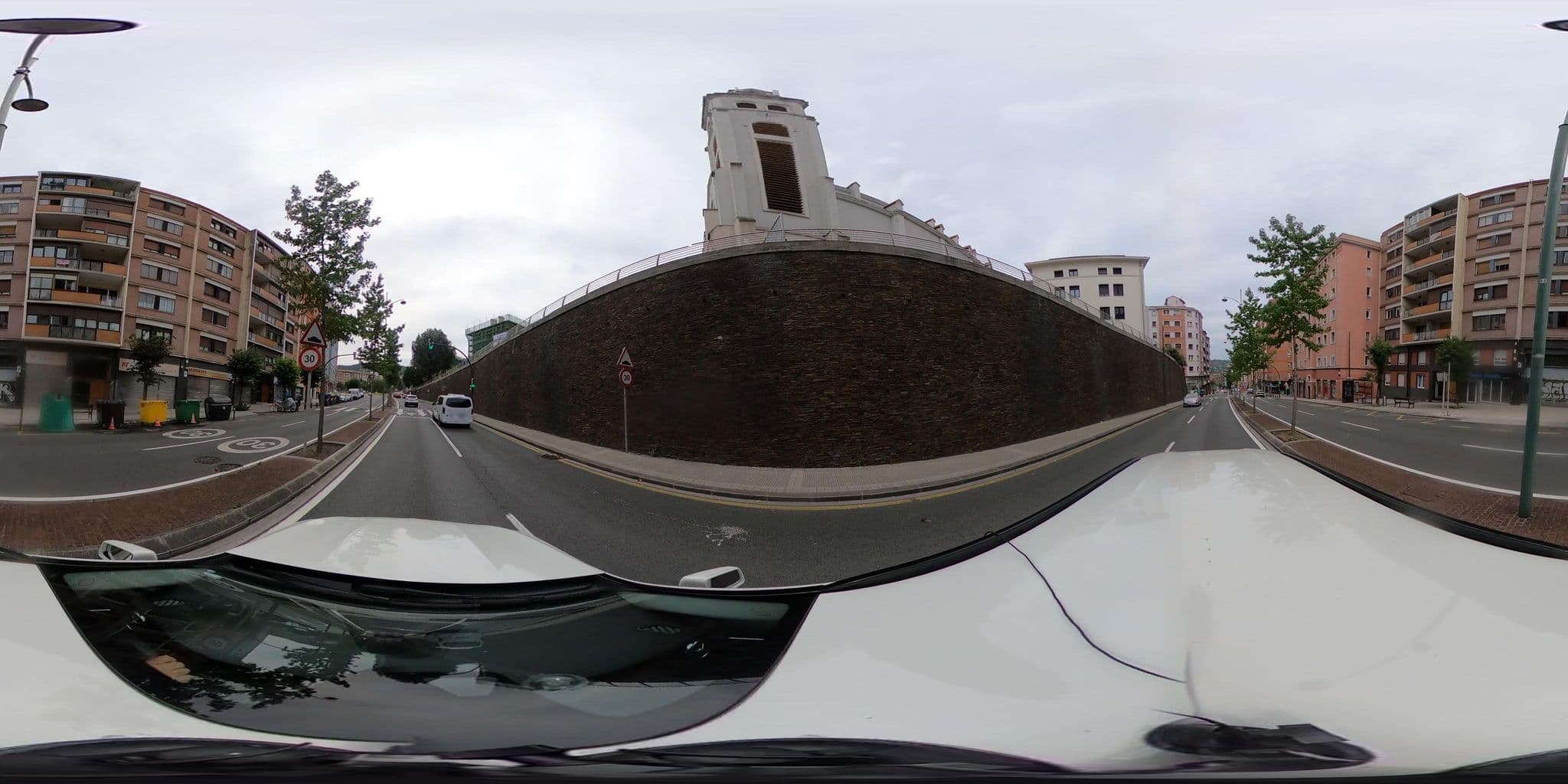 Street view near Pensión Miribilla, Bilbao — © sanjorgepinho (CC BY-SA · Mapillary)