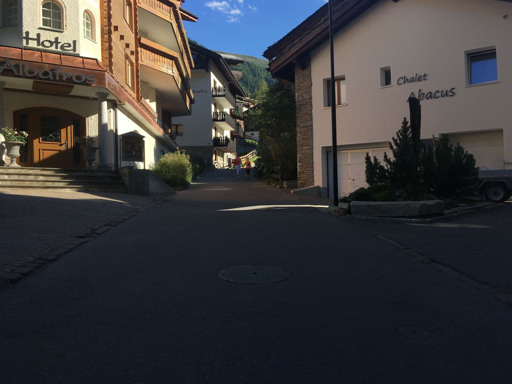 Street view near Jägerhof Hotel, Zermatt