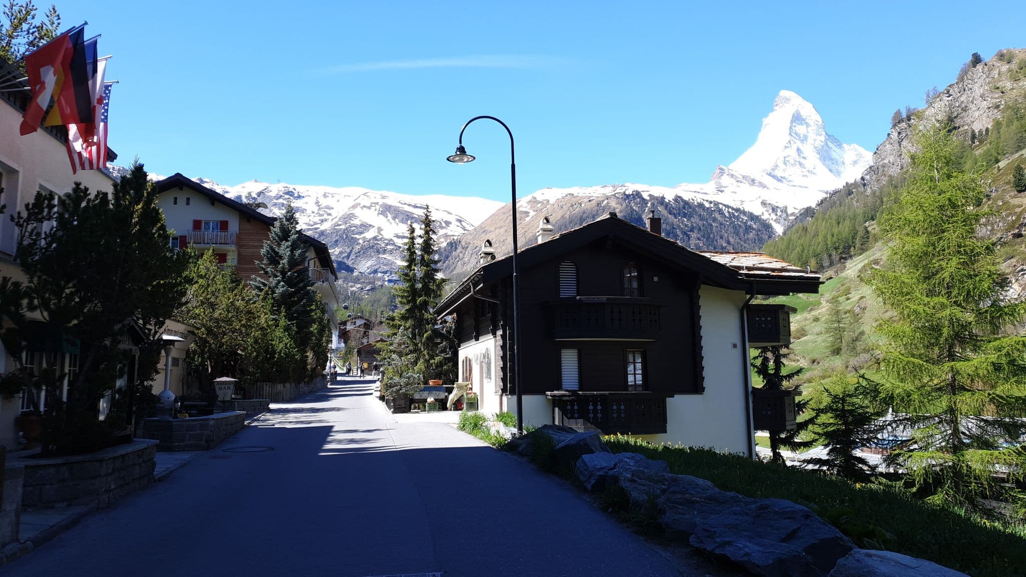 Street view near Hotel Antares, Zermatt