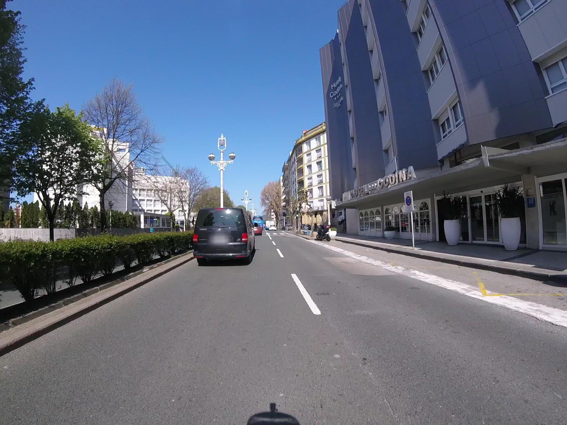 Street view near Sercotel Codina, Donostia / San Sebastián