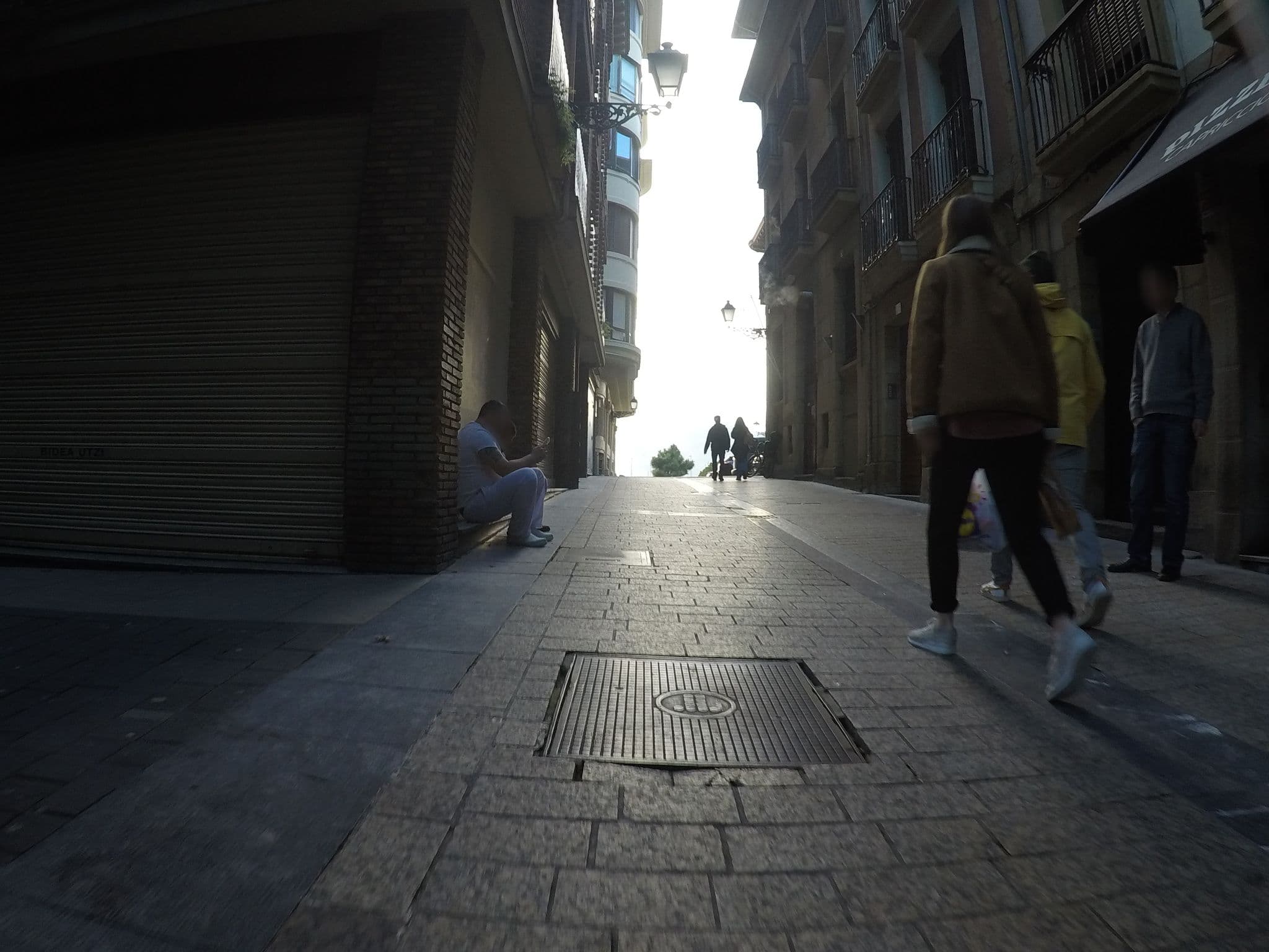 Street view near Pensión Edorta, Donostia / San Sebastián — © chrisbeddow (CC BY-SA · Mapillary)