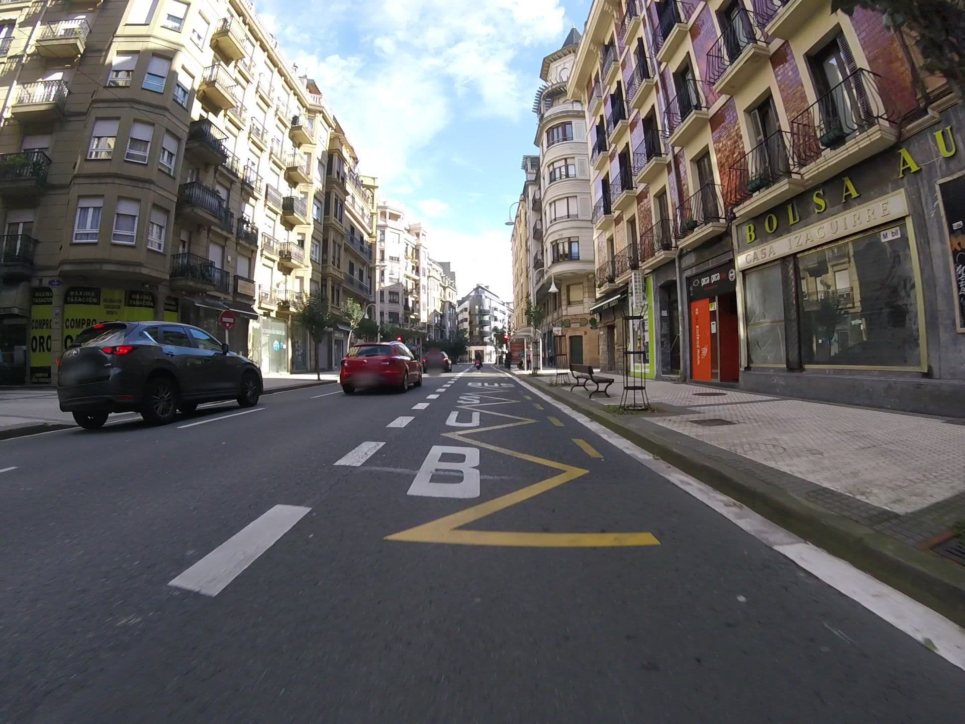 Street view near Hostal San Sebastian, Donostia / San Sebastián