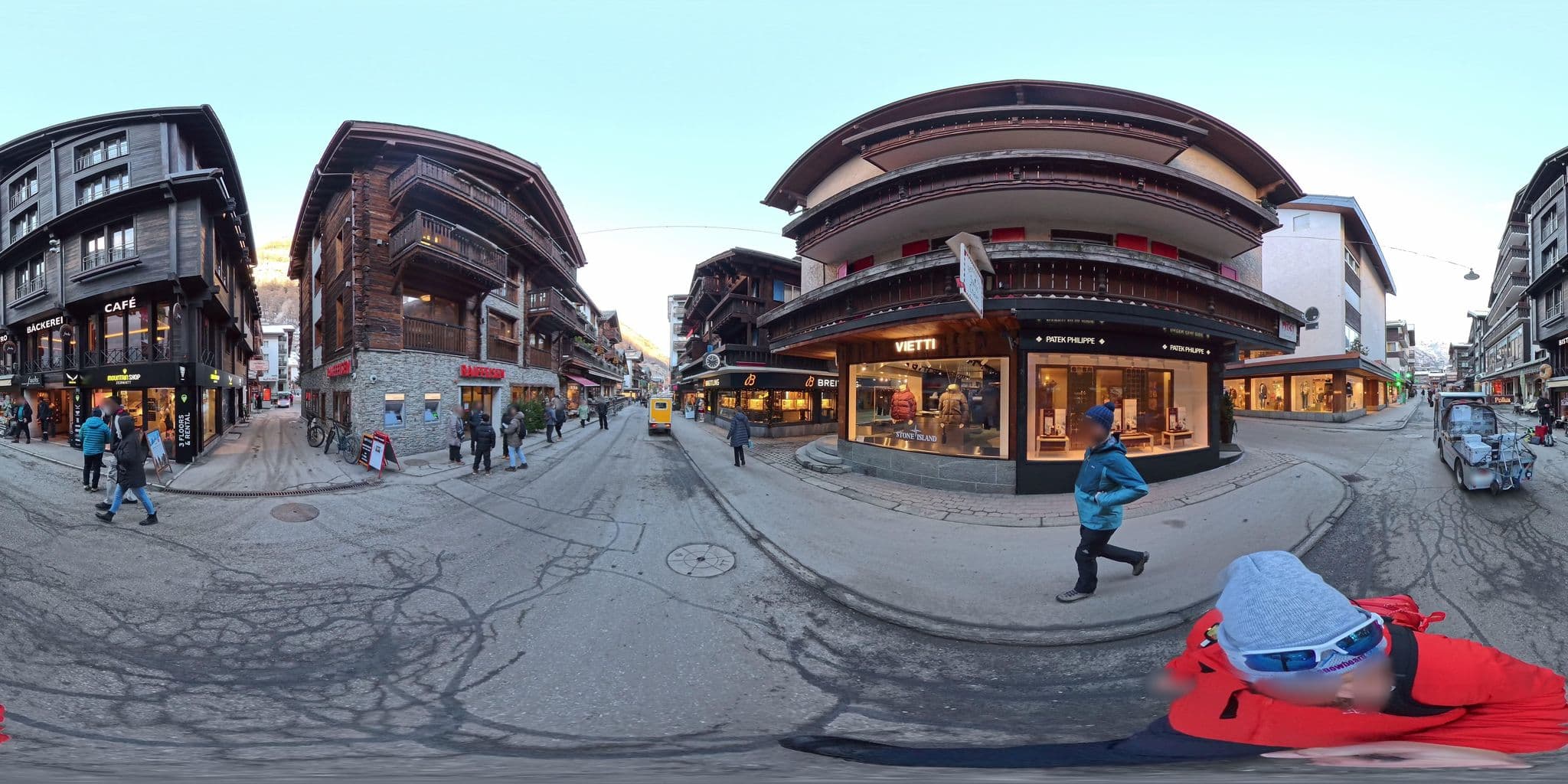 Street view near Continental, Zermatt