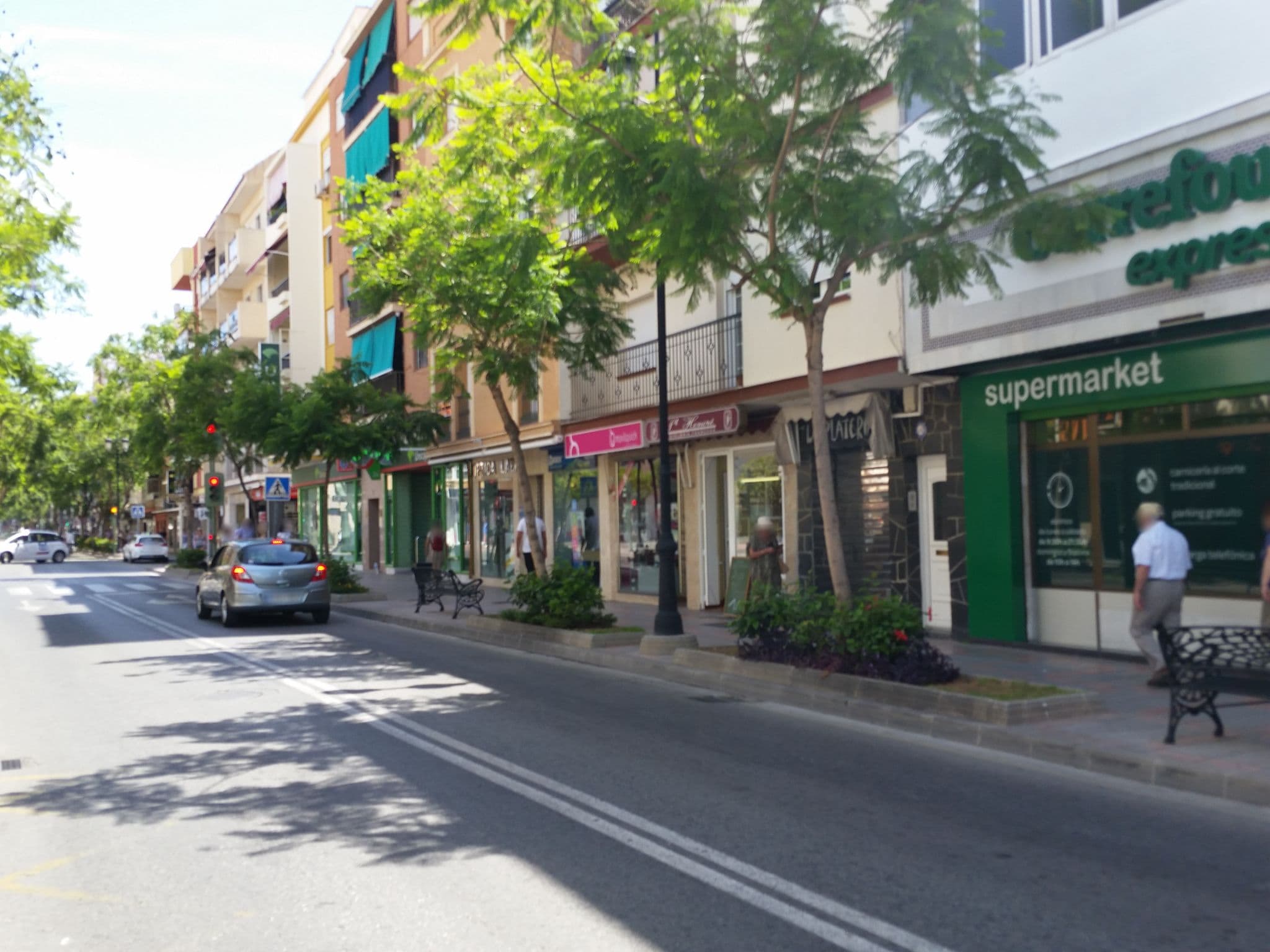 Street view near Hotel Marbella, Fuengirola