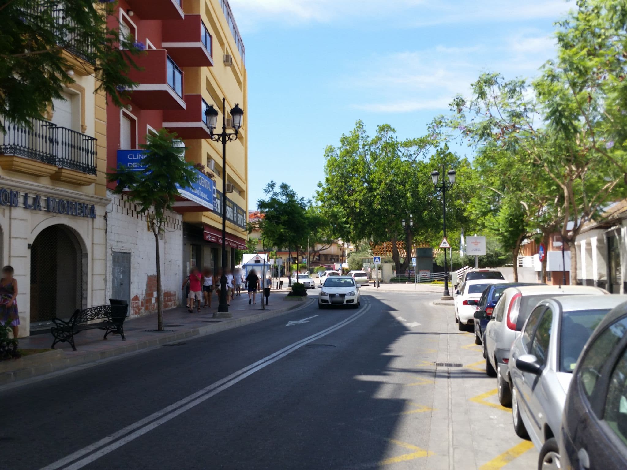 Street view near Hotel La Morena, Fuengirola