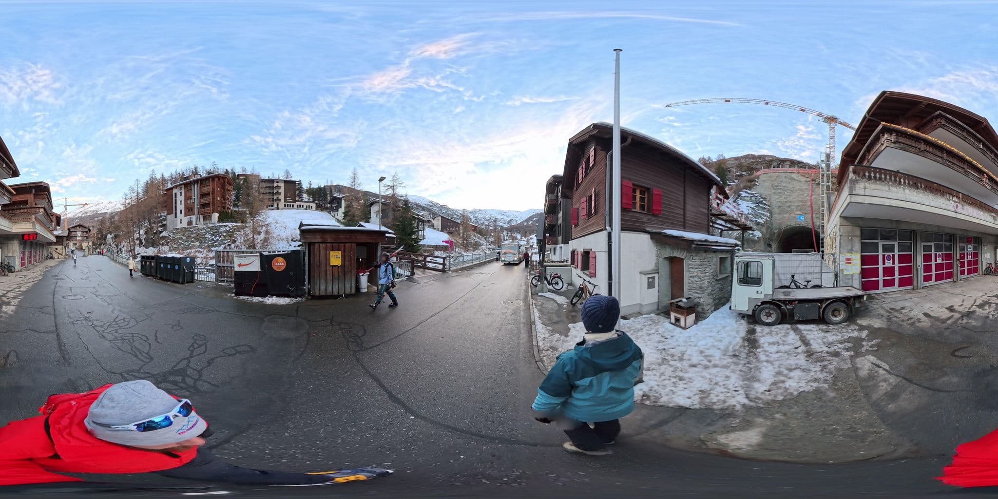 Street view near Chalet Alaska, Zermatt