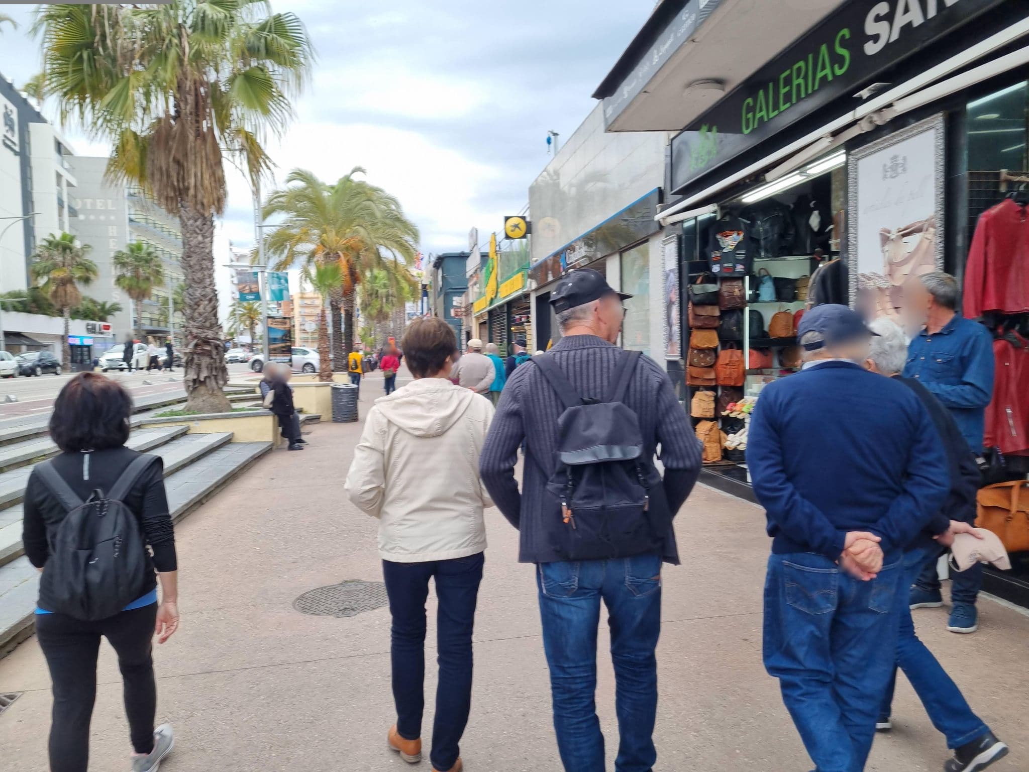 Street view near Hotel Esmeralda, Lloret de Mar