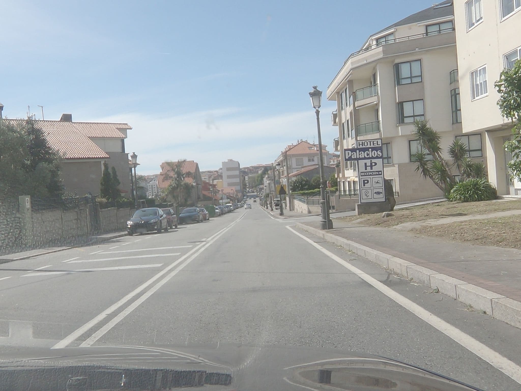 Street view near Hotel Palacios, Sanxenxo — © sanjorgepinho (CC BY-SA · Mapillary)