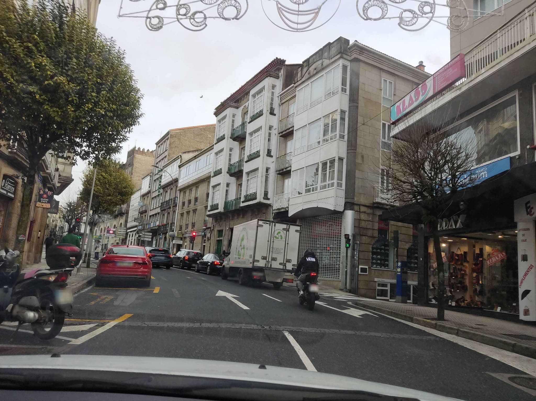 Street view near Hotel Hórreo by Bossh! Hotels, Santiago de Compostela — © mCalle (CC BY-SA · Mapillary)