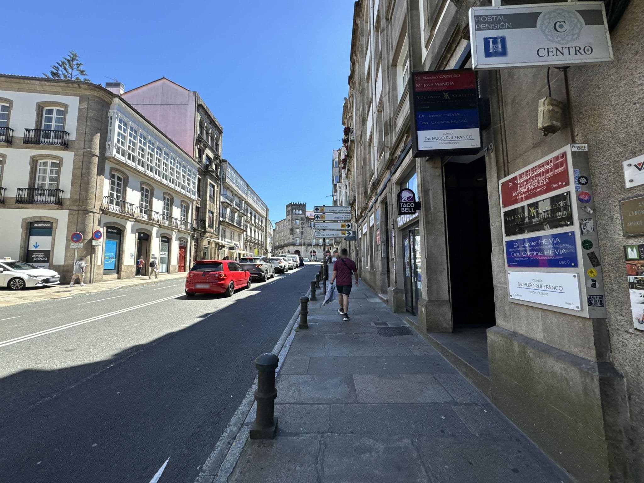 Street view near Hostal Pensión "CENTRO", Santiago de Compostela