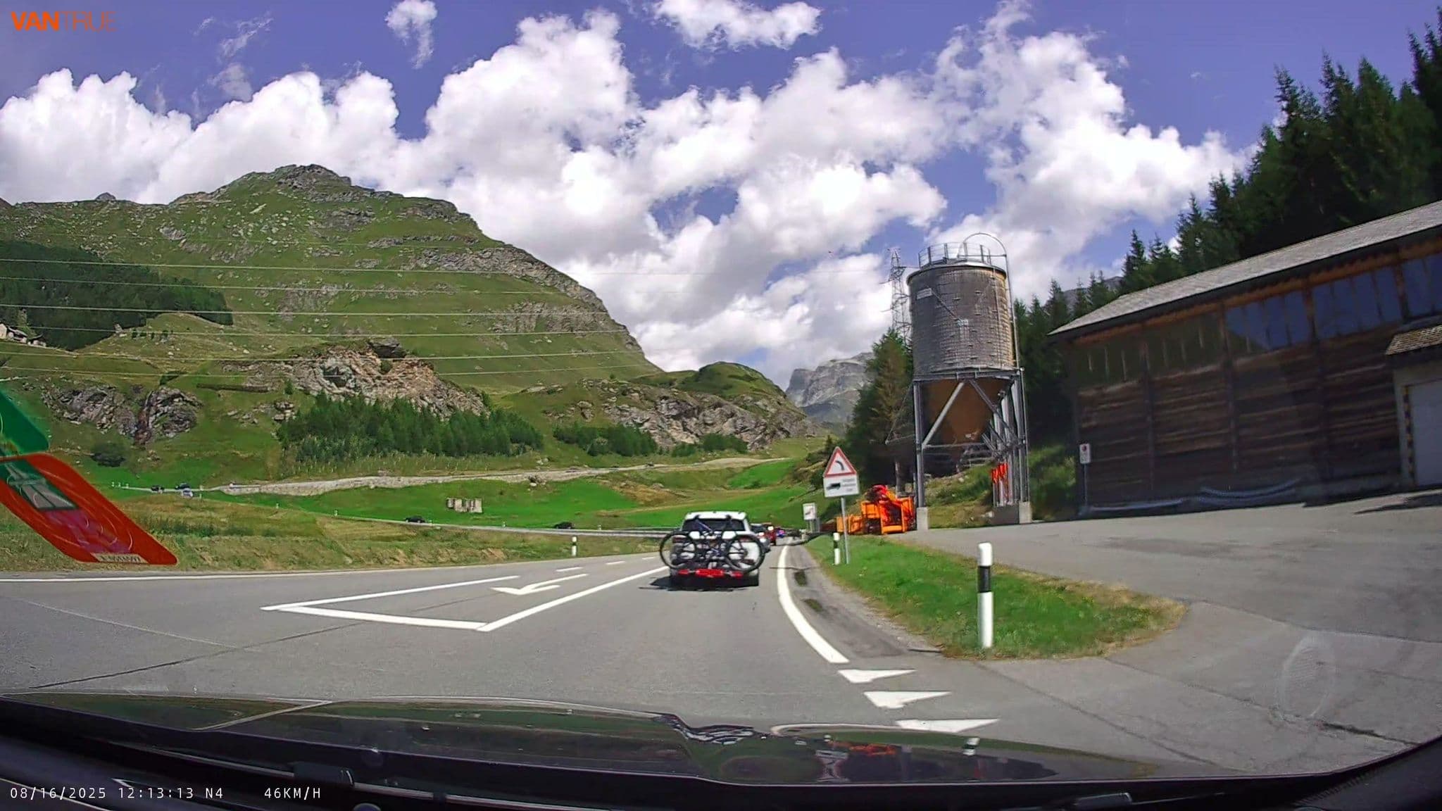 Street view near Stellplatz Bivio, St. Moritz