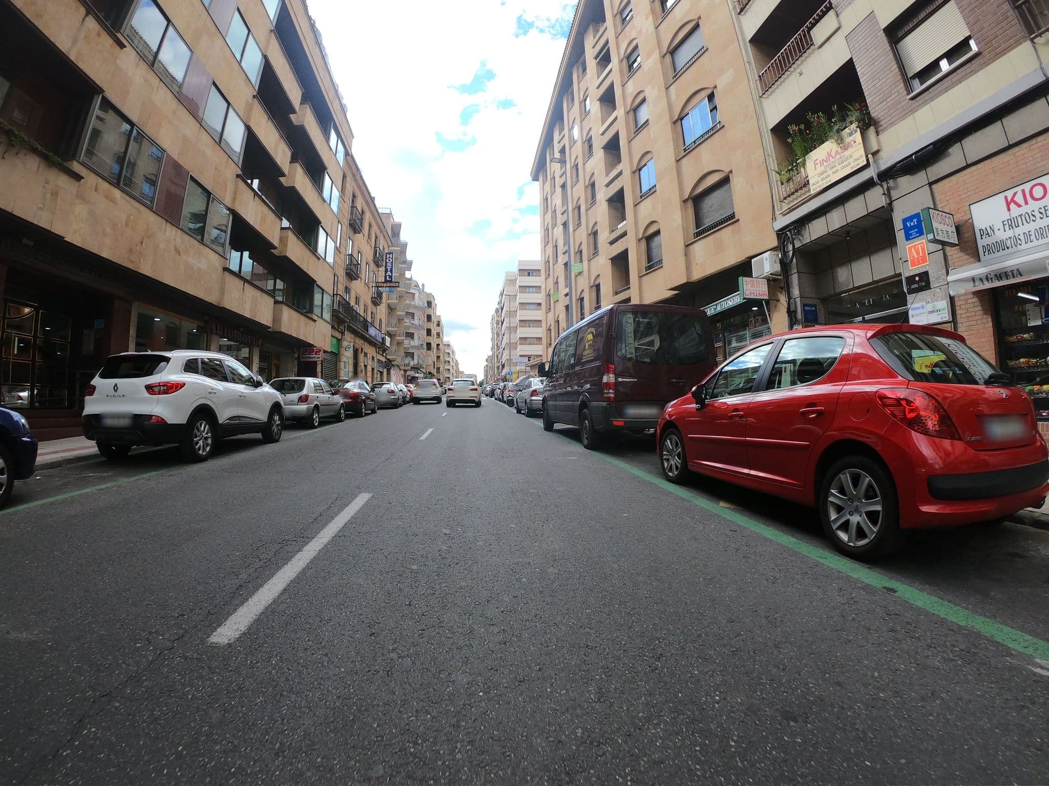 Street view near Hostal Hispánico 1, Santa Marta de Tormes — © sanchi (CC BY-SA · Mapillary)