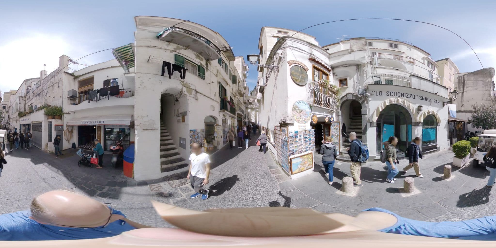 Street view near Residenza Amalphia, Amalfi — © stefan-RolfsRom (CC BY-SA · Mapillary)