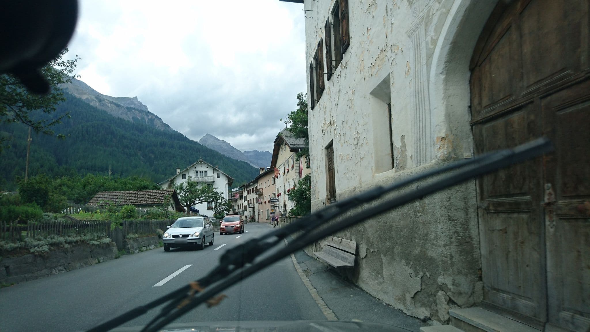 Street view near Chasa Parli, Scuol