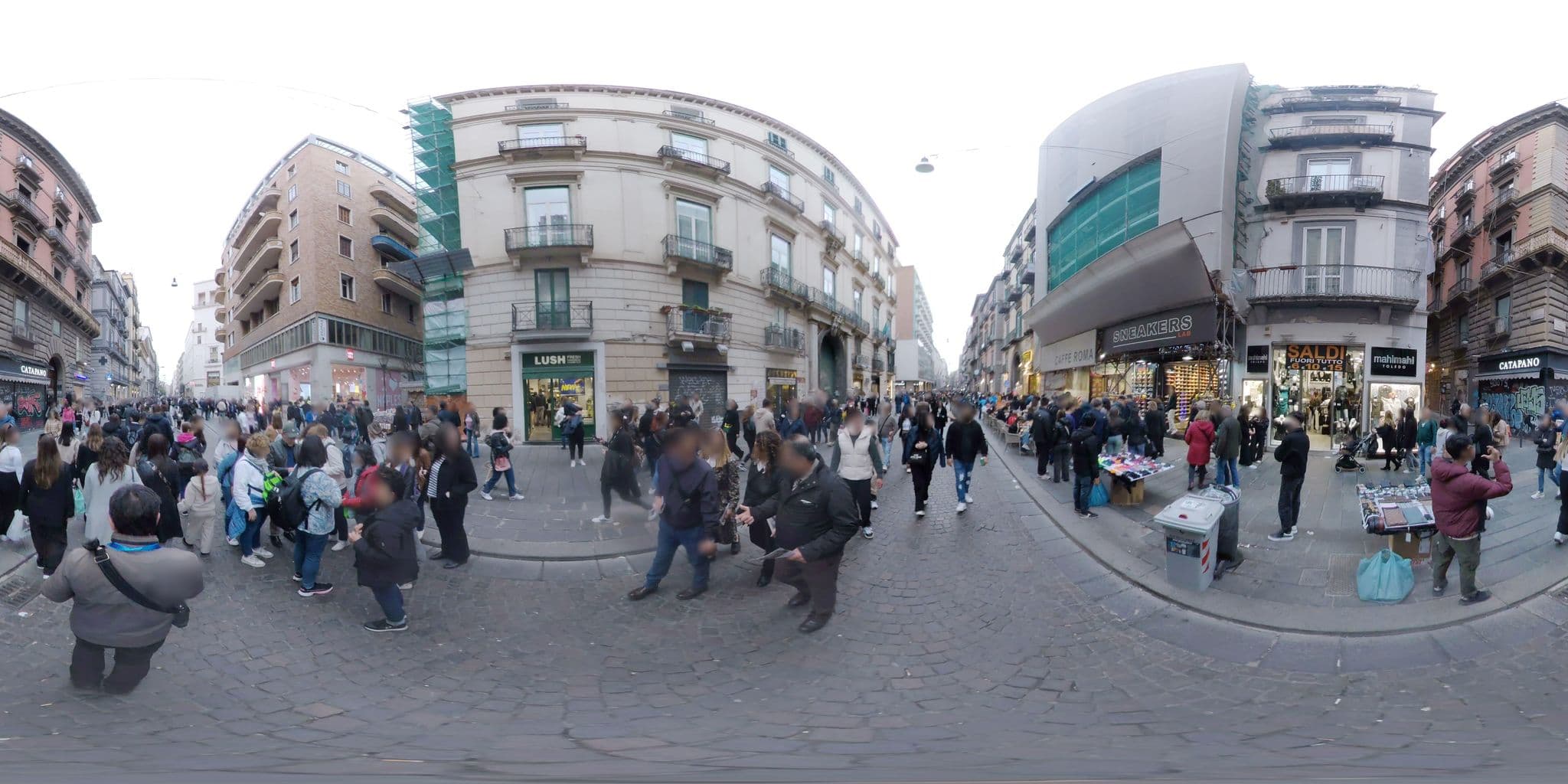 Street view near NAPOLITAMO HOTEL PRINCIPE, Montecalvario — © mapconcierge (CC BY-SA · Mapillary)