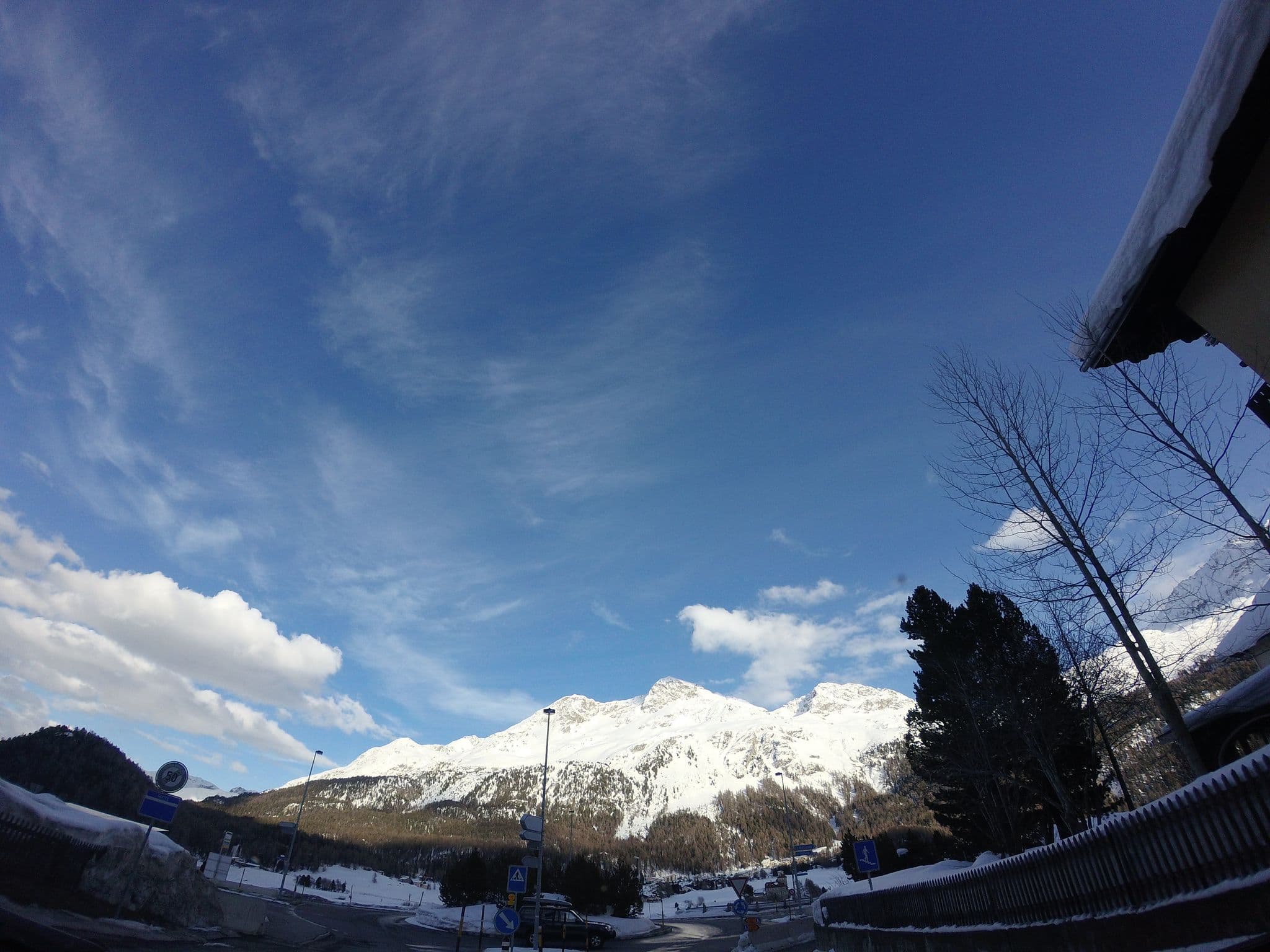 Street view near Chesa Silva, St. Moritz
