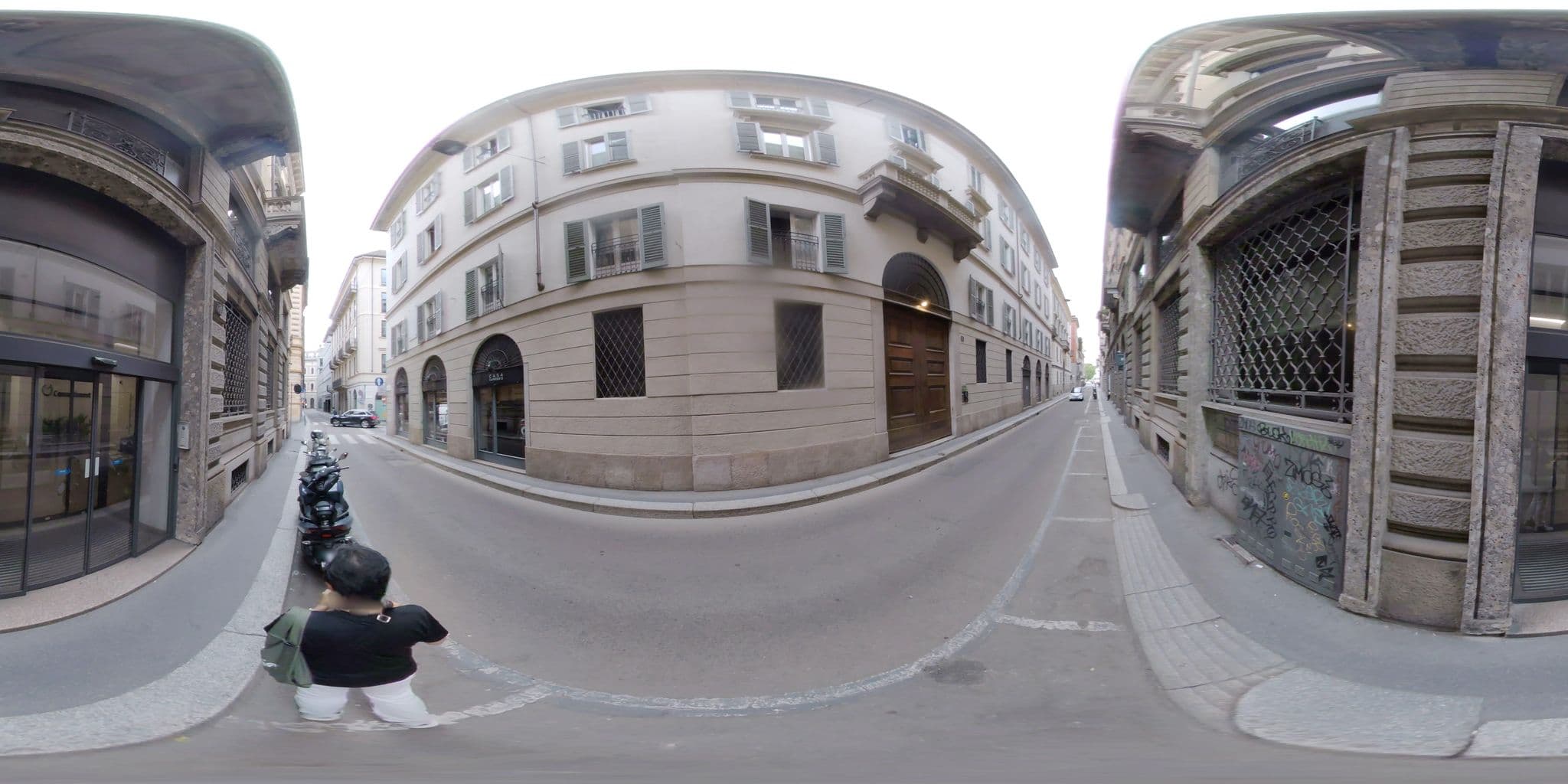 Street view near Camperio House, Milan