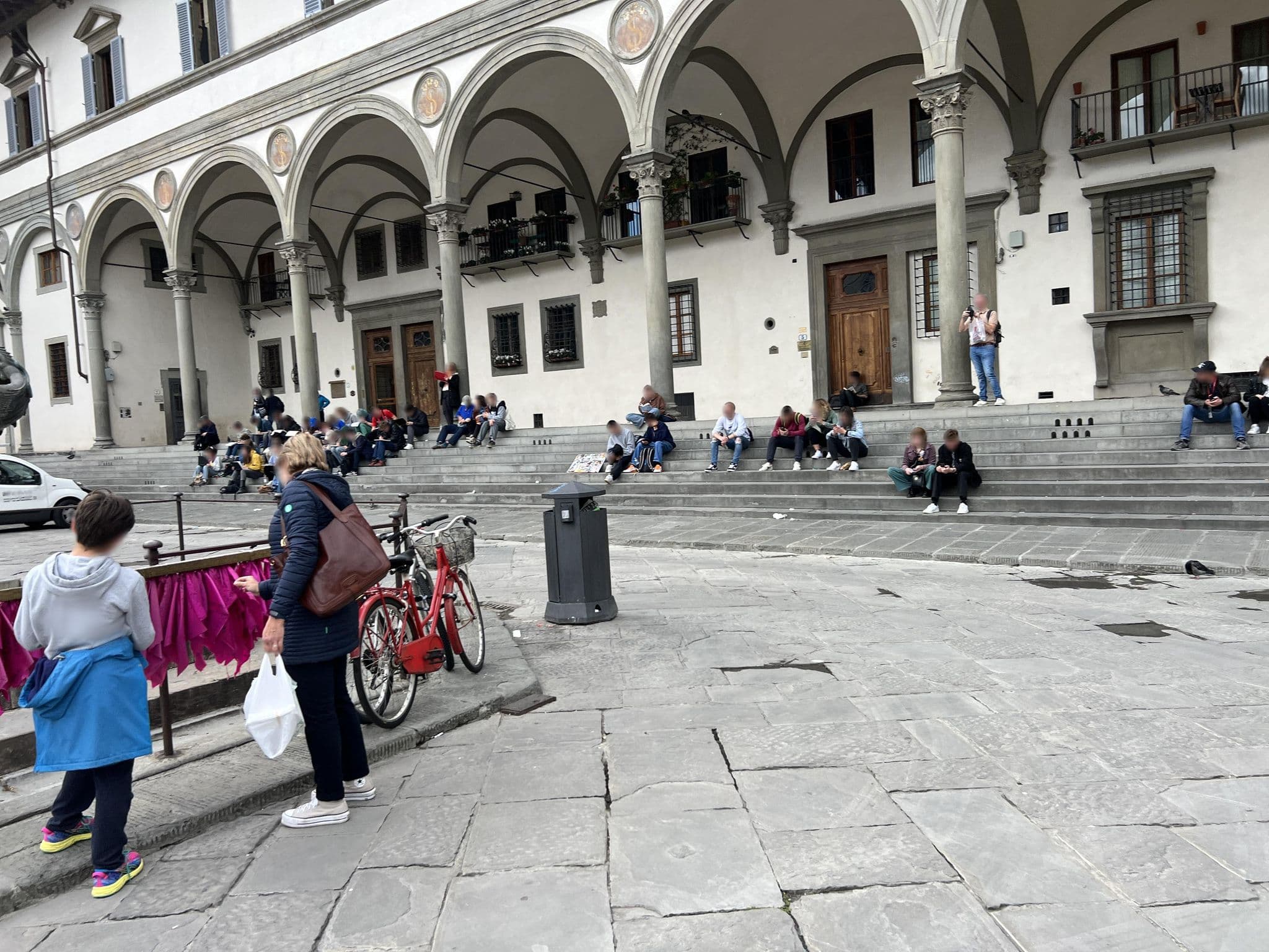 Street view near Hotel Loggiato dei Serviti, Florence