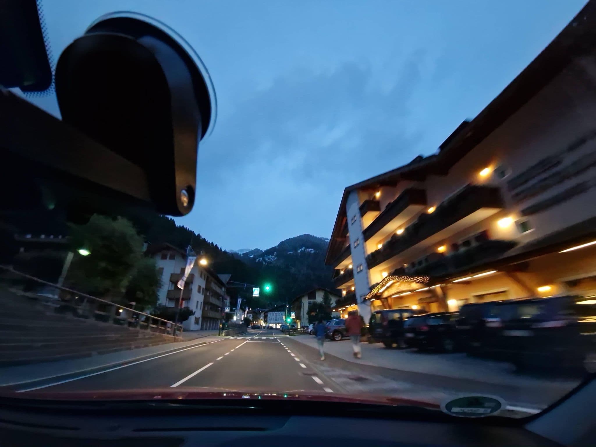 Street view near Hotel Cristallo, Canazei